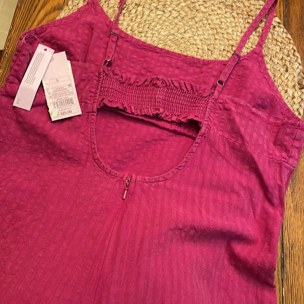 Wild Fable Woven Spaghetti Strap Bodycon Tank Dress - Plum Pink Purple - Picture 6 of 8